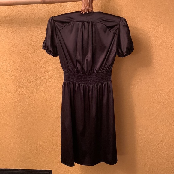 BCBG Satin Dress, Black, Size Small - Picture 4 of 6